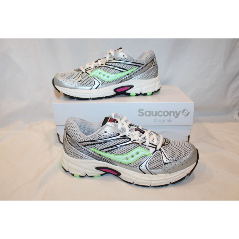 Saucony Women's Ride Millennium Mist Green Gray Pink Running Sneakers 7